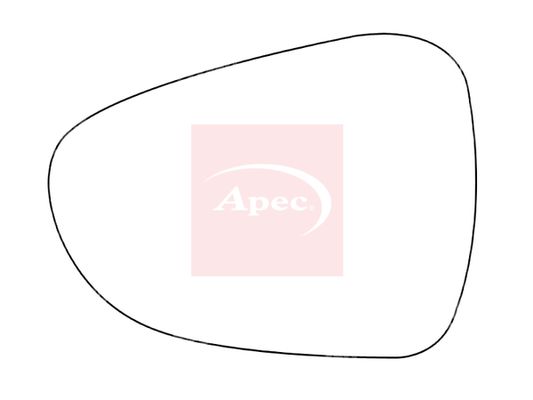 APEC Replacement Stick-On Standard Vehicle Mirror Glass LHS