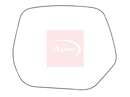 APEC Replacement Stick-On Standard Vehicle Mirror Glass LHS