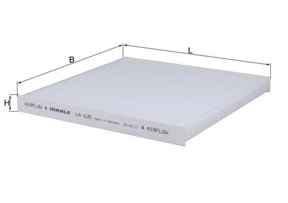 Filter, cabin air - LA 635