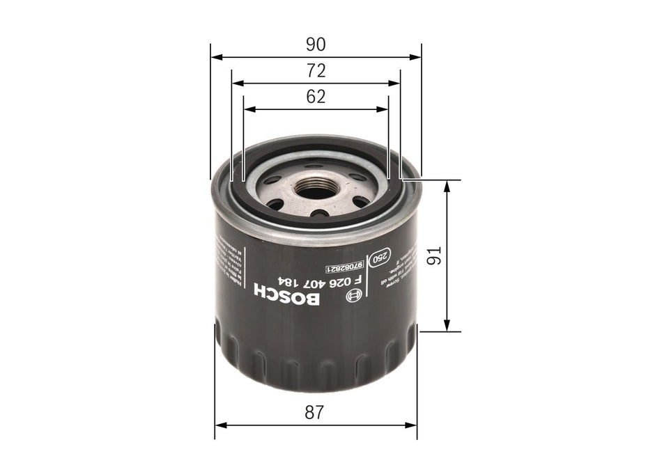 Oil Filter - F 026 407 184