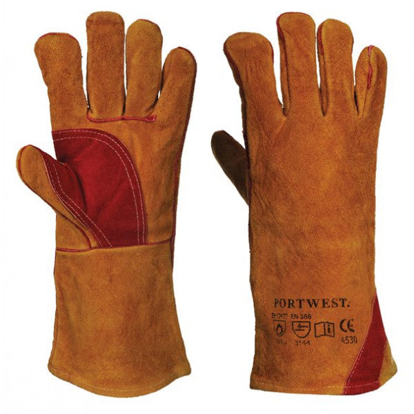 Reinforced Welding Gauntlets - Brown - X Large