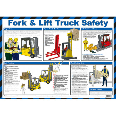 Fork Lift Truck Safety Guide Poster