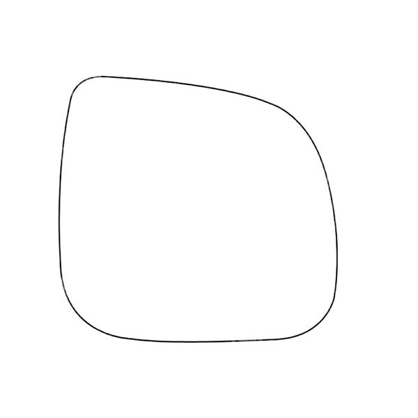 APEC Replacement Stick-On Commercial Vehicle Mirror Glass RHS