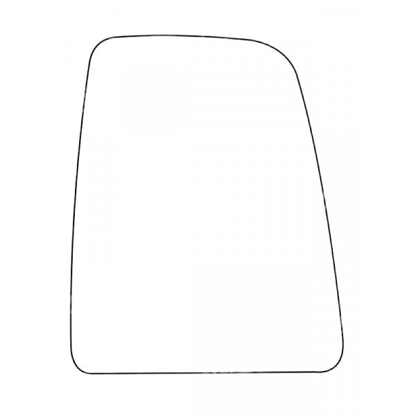 APEC Replacement Stick-On Commercial Vehicle Mirror Glass RHS