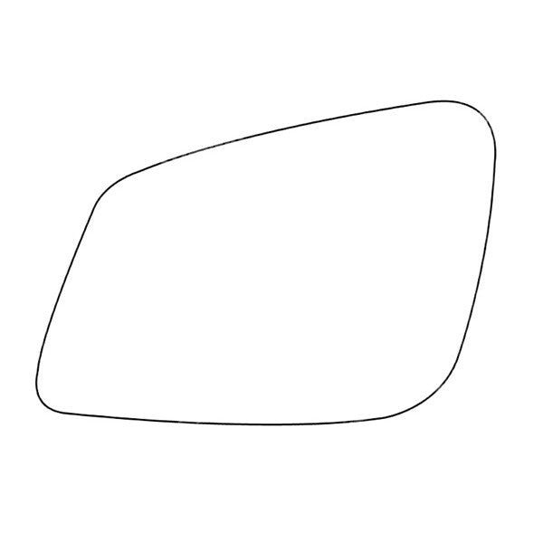 APEC Replacement Stick-On Standard Vehicle Mirror Glass LHS