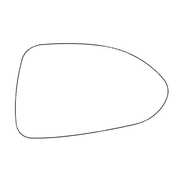 APEC Replacement Stick-On Standard Vehicle Mirror Glass RHS