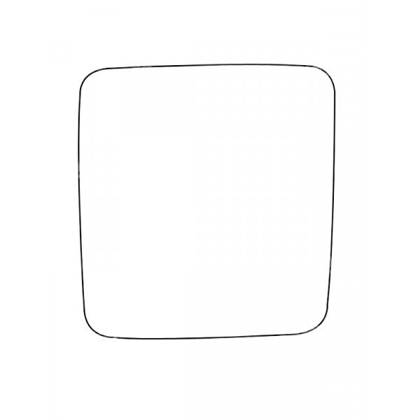 APEC Replacement Stick-On Commercial Vehicle Mirror Glass LHS