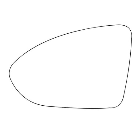 APEC Replacement Stick-On Wide Angle Vehicle Mirror Glass LHS