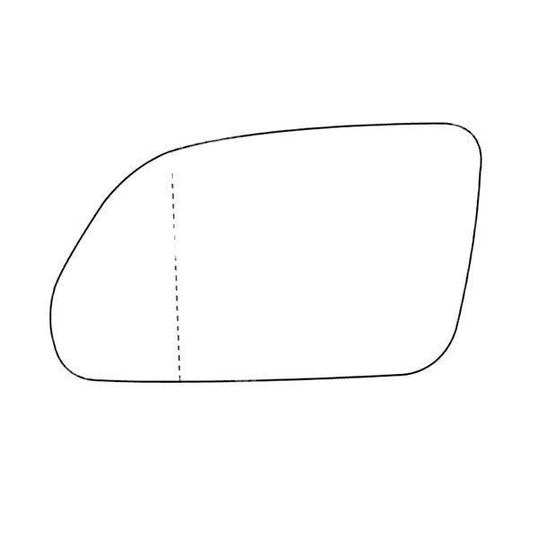 APEC Replacement Stick-On Standard Vehicle Mirror Glass LHS