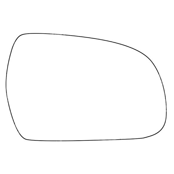 APEC Replacement Stick-On Standard Vehicle Mirror Glass RHS