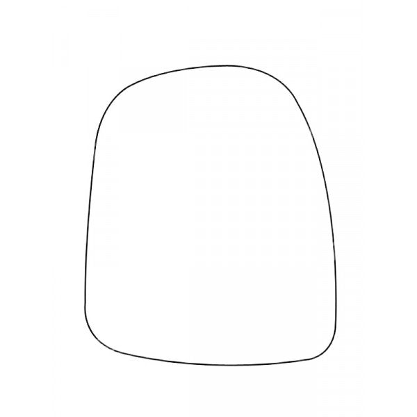 APEC Replacement Stick-On Commercial Vehicle Mirror Glass RHS