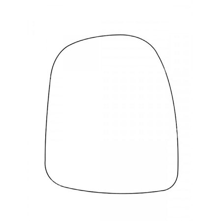 APEC Replacement Stick-On Commercial Vehicle Mirror Glass RHS