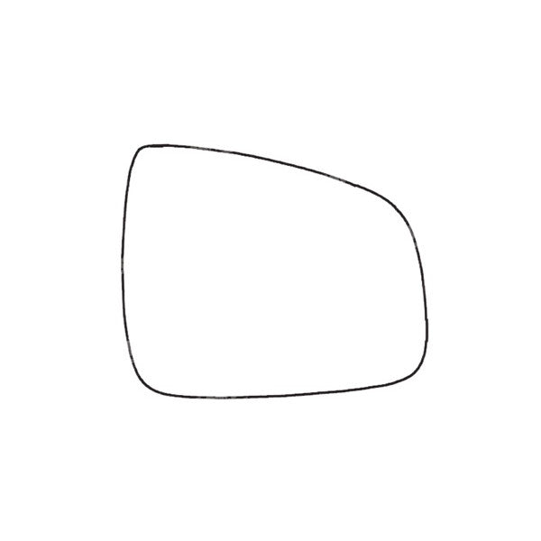 APEC Replacement Stick-On Standard Vehicle Mirror Glass RHS