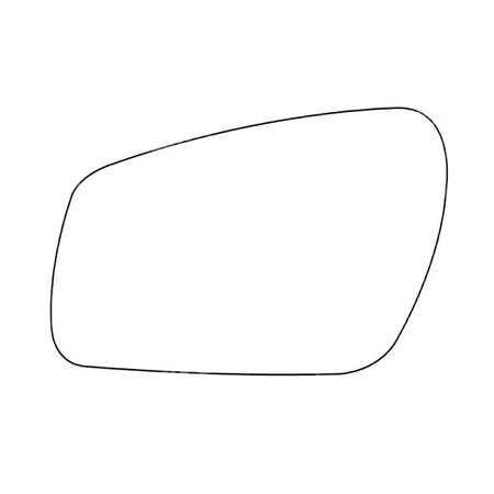 APEC Replacement Stick-On Standard Vehicle Mirror Glass LHS