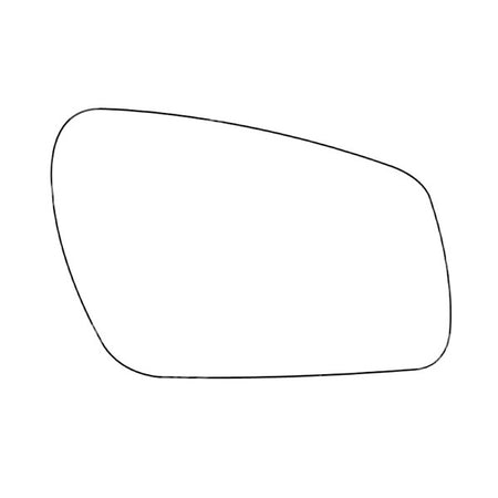 APEC Replacement Stick-On Standard Vehicle Mirror Glass RHS