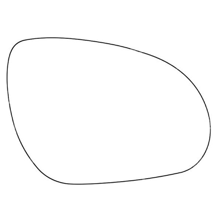 APEC Replacement Stick-On Standard Vehicle Mirror Glass RHS