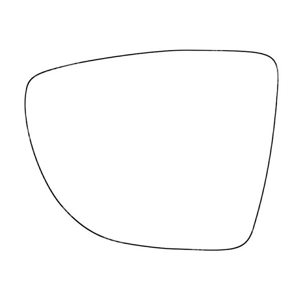 APEC Replacement Stick-On Standard Vehicle Mirror Glass LHS