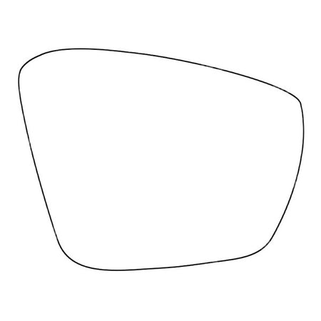 APEC Replacement Stick-On Standard Vehicle Mirror Glass RHS