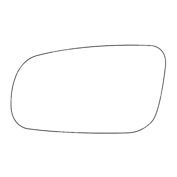 APEC Replacement Stick-On Standard Vehicle Mirror Glass LHS
