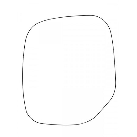 APEC Replacement Stick-On Standard Vehicle Mirror Glass RHS