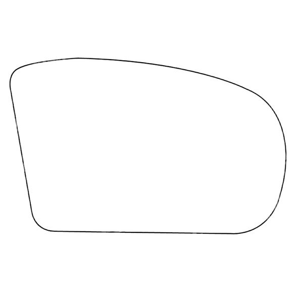 APEC Replacement Stick-On Wide Angle Vehicle Mirror Glass RHS