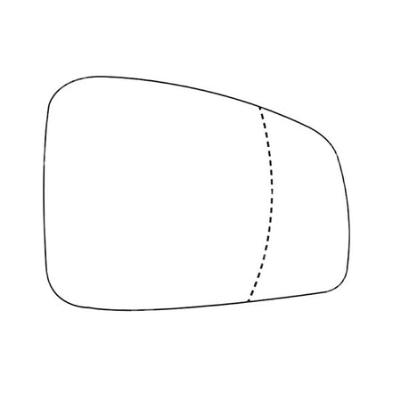 APEC Replacement Stick-On Standard Vehicle Mirror Glass RHS