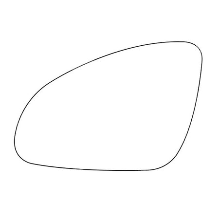 APEC Replacement Stick-On Standard Vehicle Mirror Glass LHS