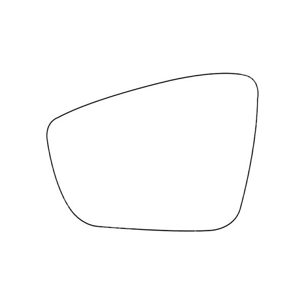 APEC Replacement Stick-On Standard Vehicle Mirror Glass LHS