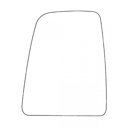 APEC Replacement Stick-On Commercial Vehicle Mirror Glass LHS
