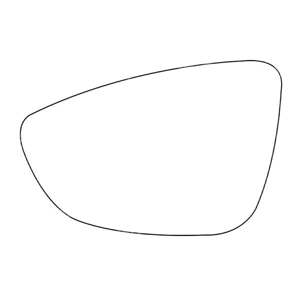 APEC Replacement Stick-On Wide Angle Vehicle Mirror Glass LHS