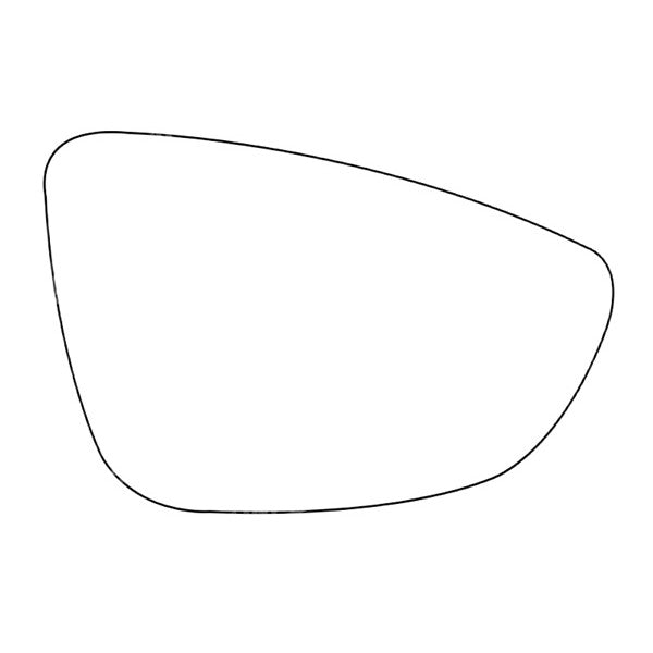 APEC Replacement Stick-On Wide Angle Vehicle Mirror Glass RHS