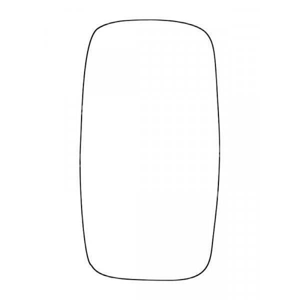 APEC Replacement Stick-On Commercial Vehicle Mirror Glass LHS