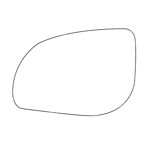 APEC Replacement Stick-On Standard Vehicle Mirror Glass LHS