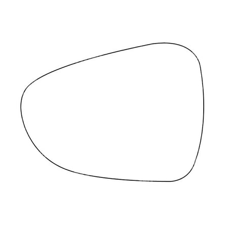 APEC Replacement Stick-On Standard Vehicle Mirror Glass LHS