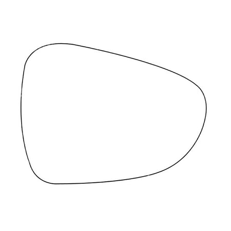 APEC Replacement Stick-On Standard Vehicle Mirror Glass RHS