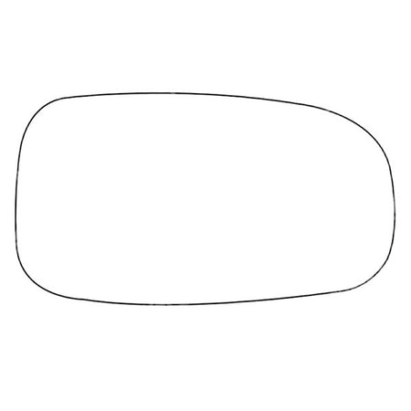 APEC Replacement Stick-On Standard Vehicle Mirror Glass RHS