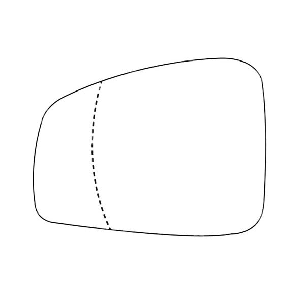 APEC Replacement Stick-On Standard Vehicle Mirror Glass LHS