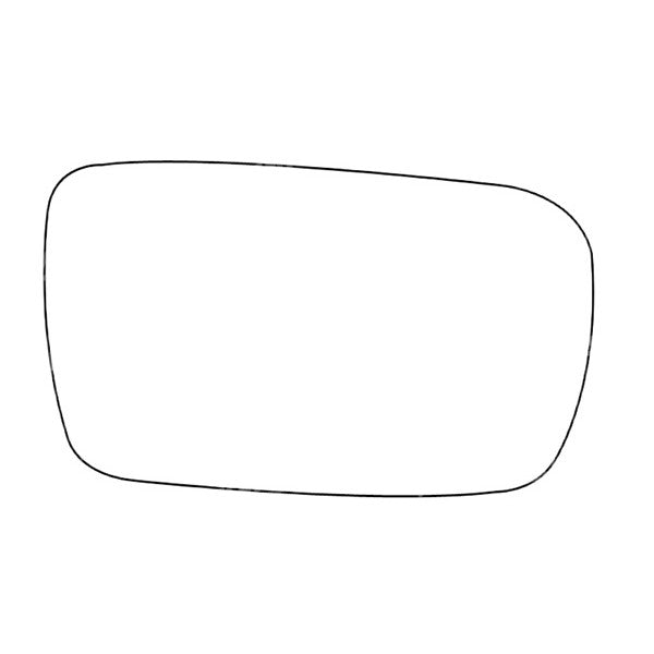 APEC Replacement Stick-On Standard Vehicle Mirror Glass RHS