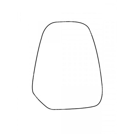 APEC Replacement Stick-On Commercial Vehicle Mirror Glass LHS