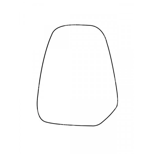 APEC Replacement Stick-On Commercial Vehicle Mirror Glass RHS