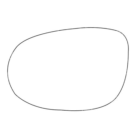 APEC Replacement Stick-On Standard Vehicle Mirror Glass LHS