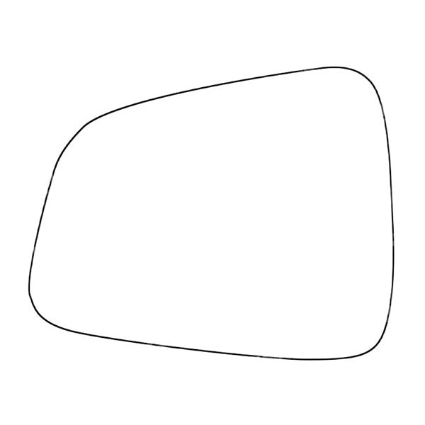 APEC Replacement Stick-On Standard Vehicle Mirror Glass LHS