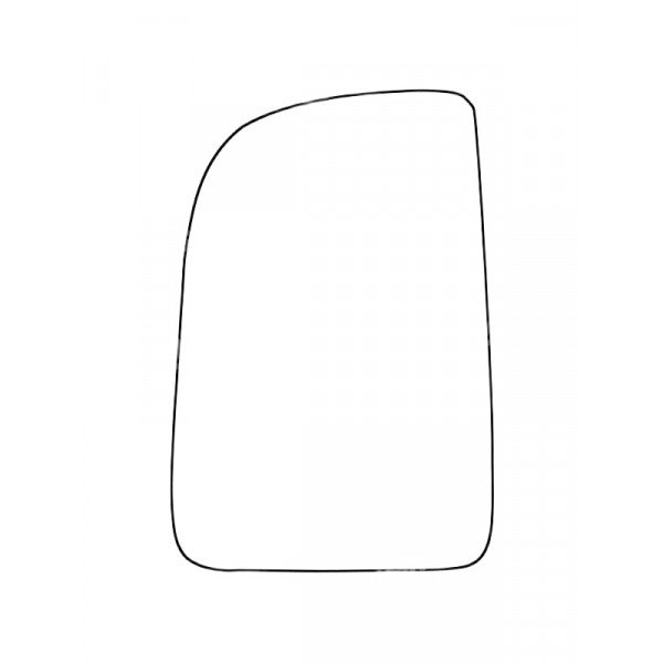 APEC Replacement Stick-On Commercial Vehicle Mirror Glass LHS