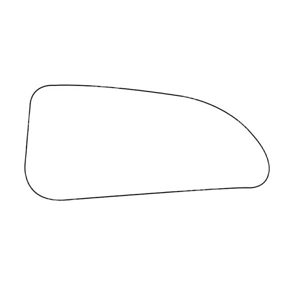 APEC Replacement Stick-On Wide Angle Vehicle Mirror Glass LHS