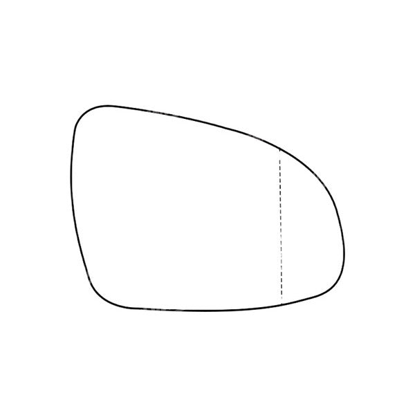 APEC Replacement Stick-On Standard Vehicle Mirror Glass RHS