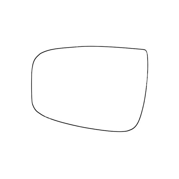 APEC Replacement Stick-On Standard Vehicle Mirror Glass LHS