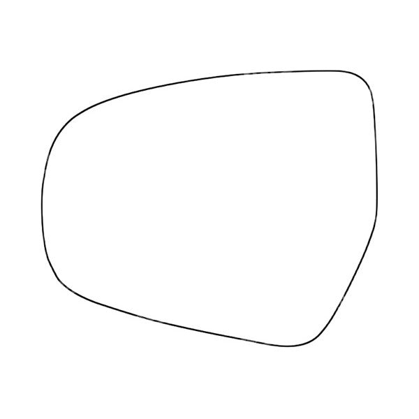 APEC Replacement Stick-On Standard Vehicle Mirror Glass LHS