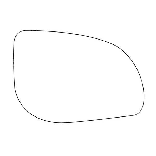 APEC Replacement Stick-On Standard Vehicle Mirror Glass RHS