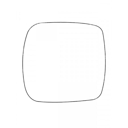 APEC Replacement Stick-On Standard Vehicle Mirror Glass LHS