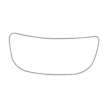 APEC Replacement Stick-On Wide Angle Vehicle Mirror Glass RHS
